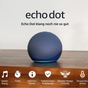 Echo Dot (Neueste Generation) | Smarter WLAN- und Bluetooth-Lautsprecher mit Alexa
