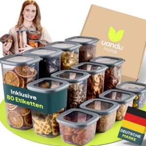 Vorratsdosen mit Deckel Luftdicht - 12er Set