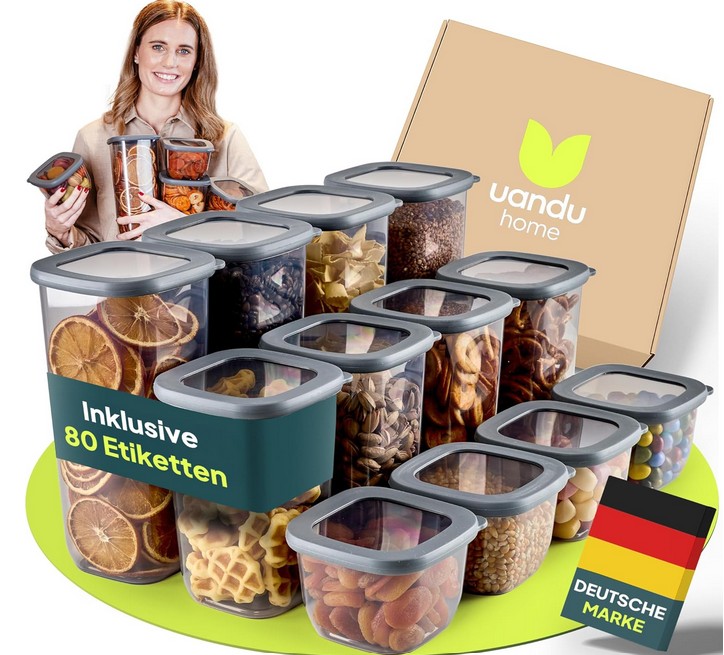 Vorratsdosen mit Deckel Luftdicht - 12er Set