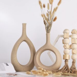Vase Beige Deko Wohnzimmer-Flur-Wohnzimmer