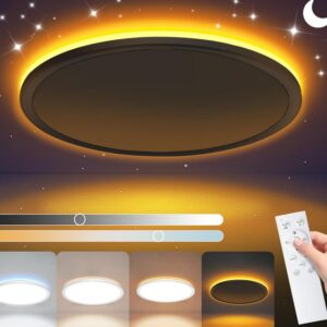 LED Deckenleuchte mit Nachtlicht Kinderzimmer Ø29.5cm