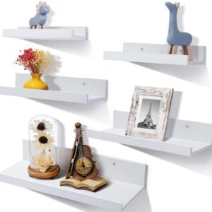 Wandregal Weiße 5er Set ,Schweberagel Verschiedenen Größen