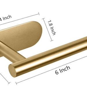 Toilettenpapierhalter Selbstklebend Edelstahl Rostfreier (Gold)
