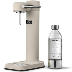 Premium Wassersprudler aus Edelstahl mit Aarke Flasche