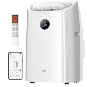 DREO 12000 BTU Mobiles Klimagerät (3-in-1 Kühlen/Ventilieren/Entfeuchten), leise für Schlafzimmer/Büro