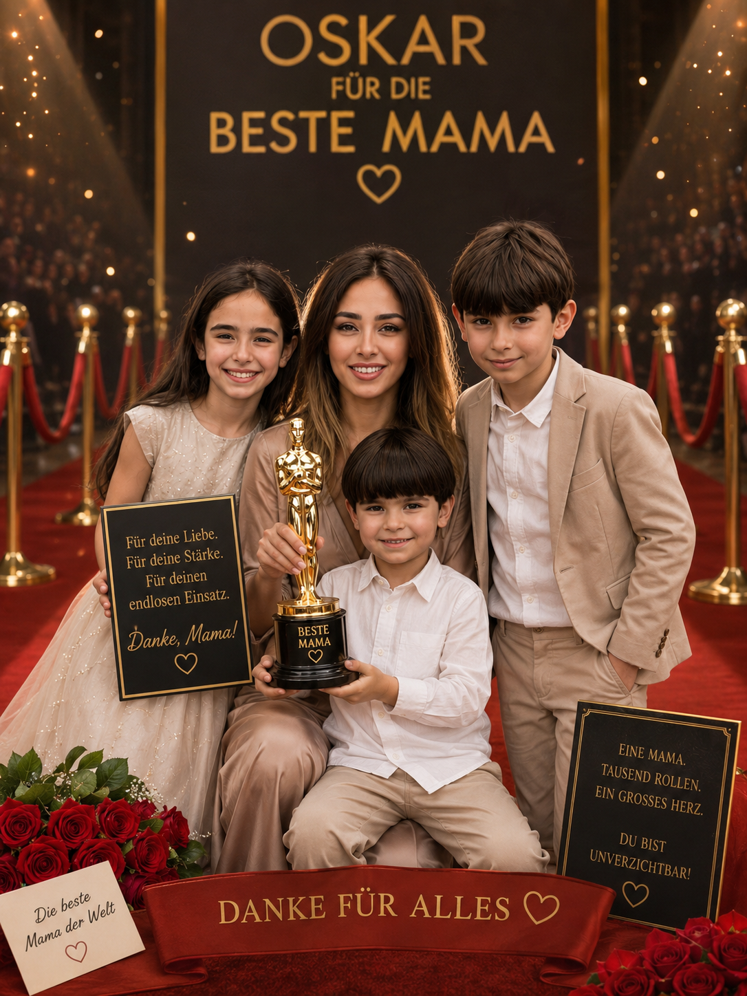 Oskar für die beste Mama – Sara mit ihren drei Kindern